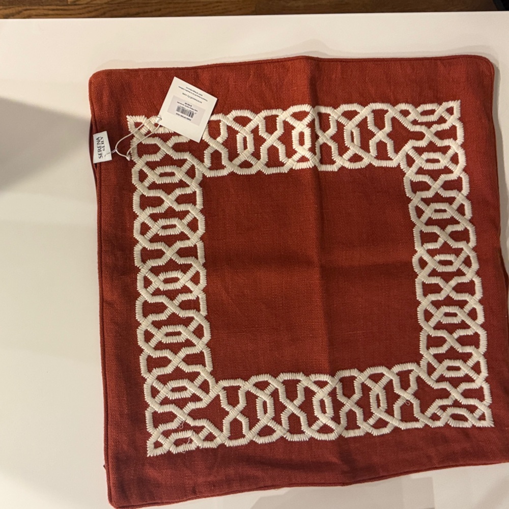 Serena & Lily Terracotta Pillow Cover